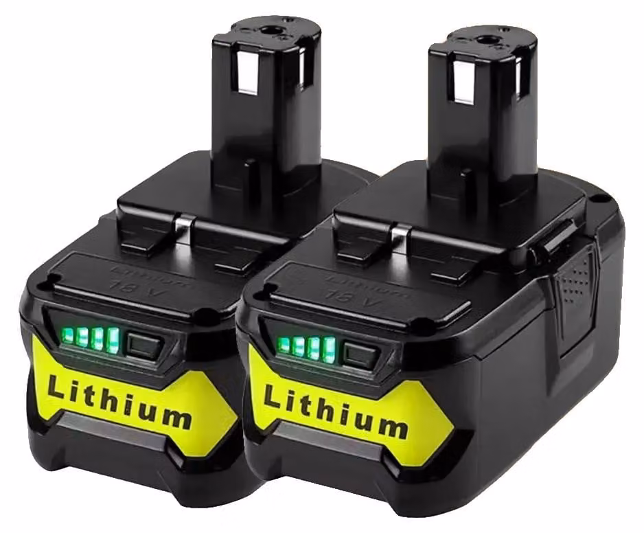 Batterie, capacità 6000 mAh, compatibili con utensili elettrici, confezione da 4 pezzi