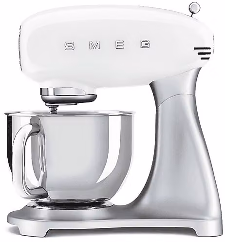 Impastatrice Smeg Bianco con ciotola in acciaio inox da 4,8 l, 800 W