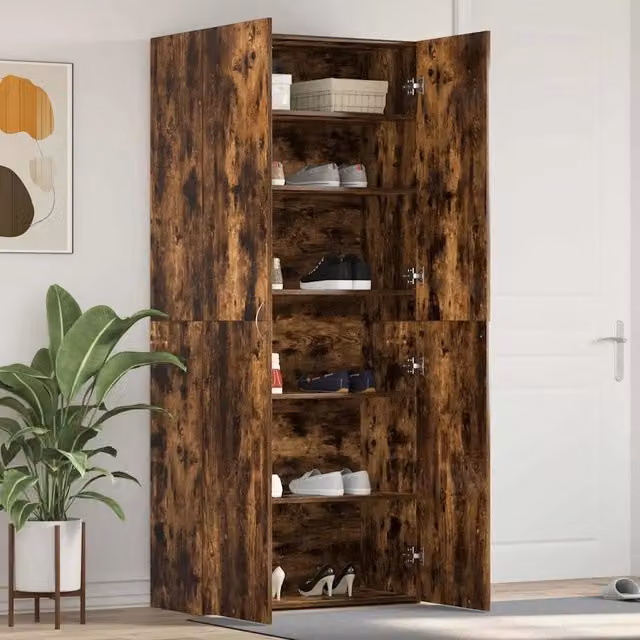 Mobile per scarpe con porta-Scarpiera Multicolore 80 x 35.5 x 180 cm