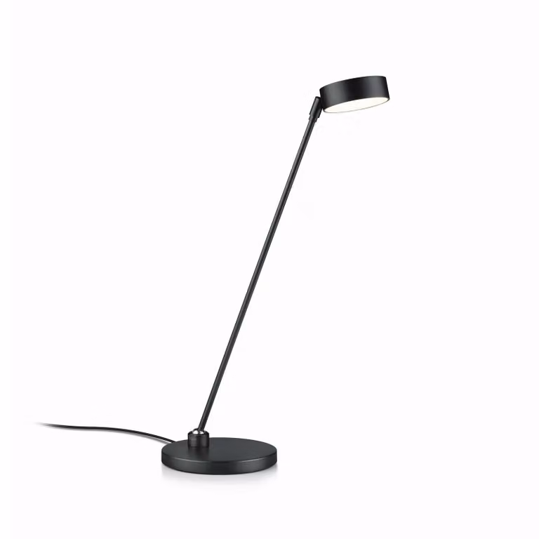 Knapstein Lampada da tavolo Yori, dimmerabile, Nero, Soggiorno / Sala da pranzo, Metallo, Moderno, Lampada da tavolo