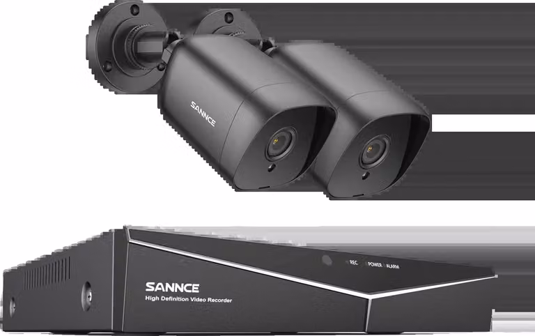 Sistema TVCC, risoluzione 1080P, 4 telecamere incluse, 4CH DVR 2 telecamere, 1T