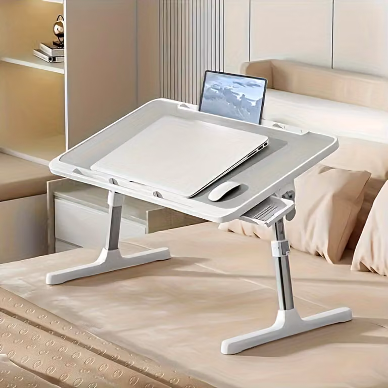 Solidchoice - Tavolo pieghevole per laptop con altezza e angolo regolabili