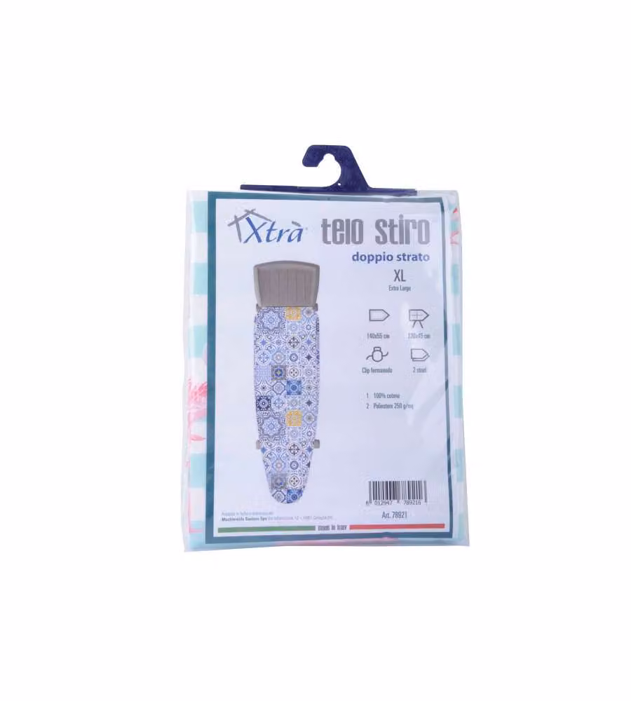 Telo Asse Stiro 2 Strati Clip    140X55 Xtra 09897