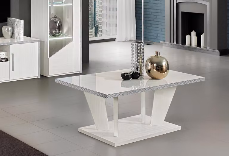 Couchtische Tisch Luxus Möbel Holz Einrichtung Tische Konsolen Design Weiß