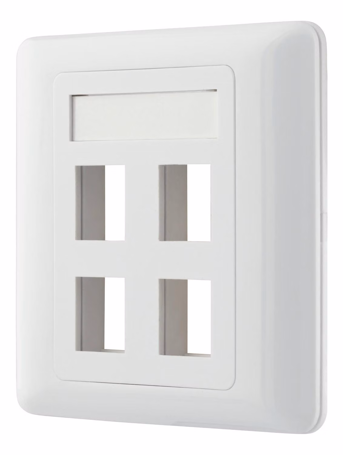 Presa a muro DELTACO per Keystone, 4 porte, bianco