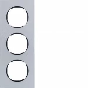 Berker 10132674 Telaio a 3 moduli, piatto, R.8, alluminio