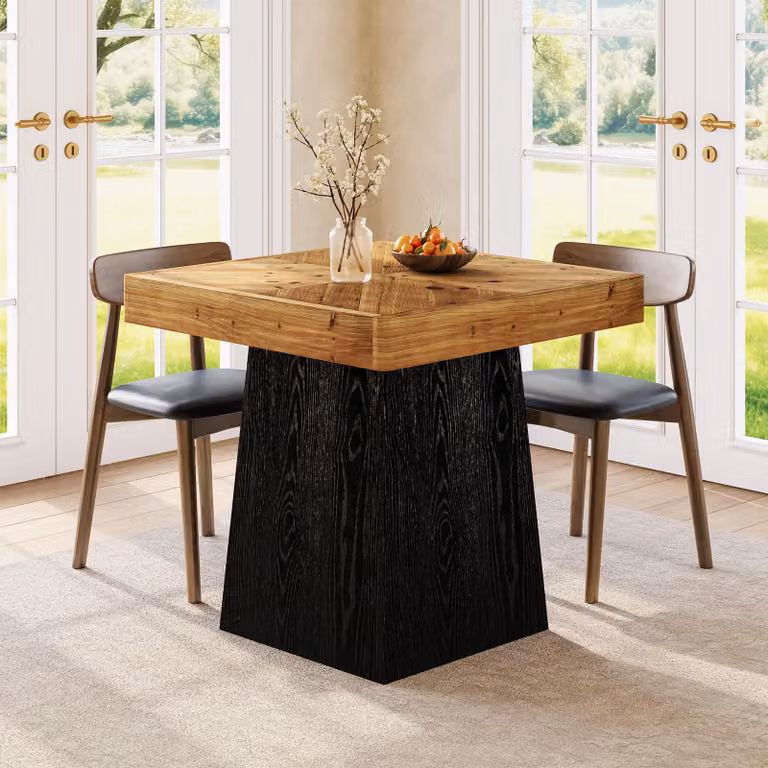 Tribesigns Tavolo da pranzo e da cucina in legno per 2-4 persone, 80 cm. Tavolo da pranzo piccolo quadrato, ideale per la cucina in spazi ridotti, per la sala da pranzo e il soggiorno