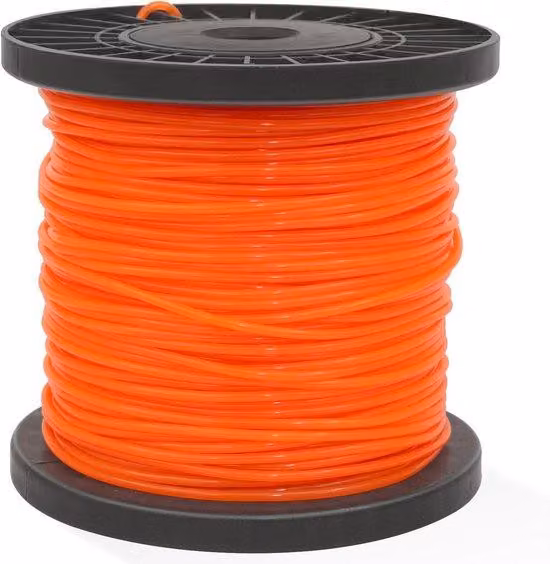 Filo per tagliaerba rotondo 2,4 mm x 100 m, nylon arancione