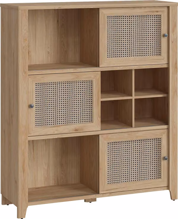 Credenza Kommode Cestino 128x42x150cm Jackson Hickory Amadeus