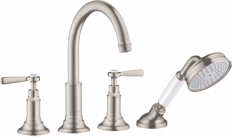hansgrohe AXOR AXOR Montreux 4 trous pour bordure de carrelage, béqu'illes, projection 196mm, 16554800, 16554800