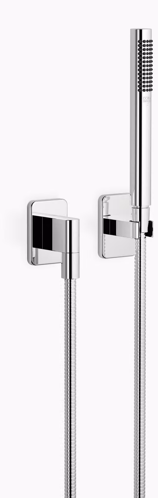 Garniture de douche LULU de Dornbracht avec rosaces individuelles, flowReduce, 27808710-000010, 27808710-000010