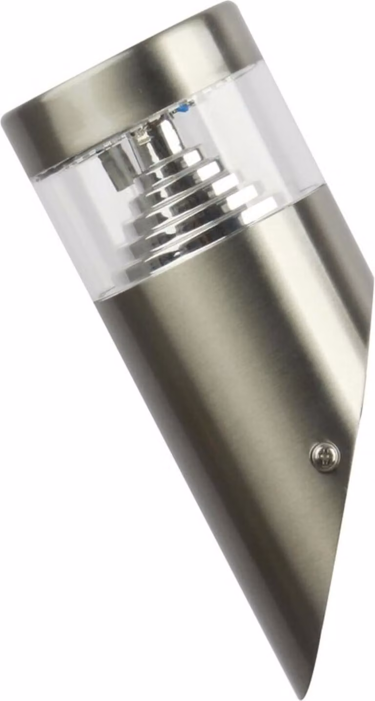 Rabalux 7826 Lisbon lampada da parete per esterni, 7W, 4000K, 560lm, grigio-argento, rotonda, bianco neutro, IP54, ø80mm