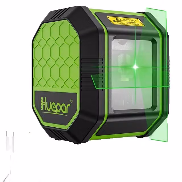 Livella laser, raggio verde, batteria ricaricabile agli ioni di litio, verde