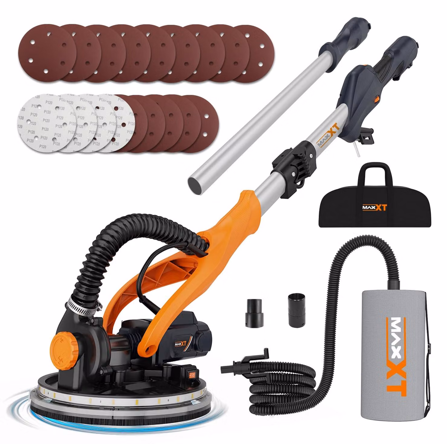 Levigatrice elettrica per cartongesso - Potenza: 820 W - Diametro del disco abrasivo: 225 mm - Alimentazione: 230 Volt (con cavo)