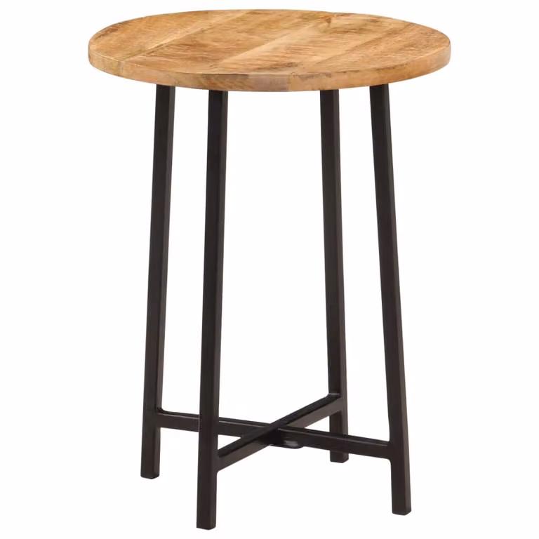 Maison Exclusive - Tavolino da caffè 35x35x45 cm, in legno massello di mango e ferro