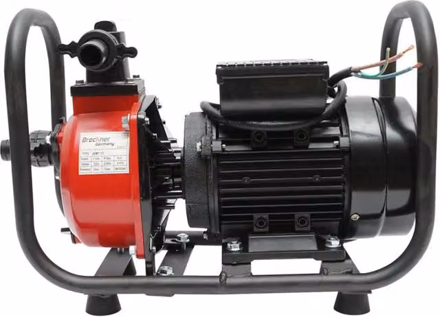 Pompa acqua autoadescante ed elettropompa periferica Breckner Germany, 1,1 kW, 6 m³/h, Altezza massima 15 m, 220 V, Ingresso/Uscita 1" (25 mm), colore argento e rosso
