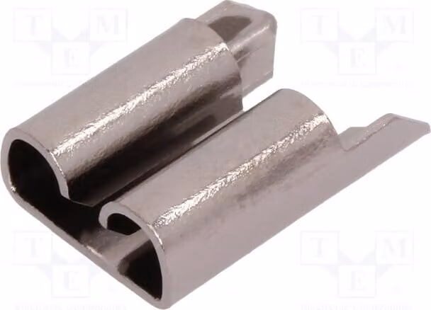 3 connettori: flat, 0,5 mm, femmina, stagnati, serie 3555 - Connessioni a saldare, 7,9 mm, per montaggio su circuito stampato, in rame