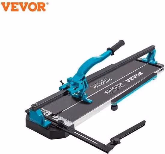 Taglierina manuale per piastrelle e lastre VEVOR con posizionamento laser e lunghezza di taglio 1200 mm, colore turchese