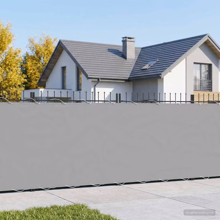 Schermo di privacy per balcone vidaXL grigio, H: 180 cm x L: 25 m