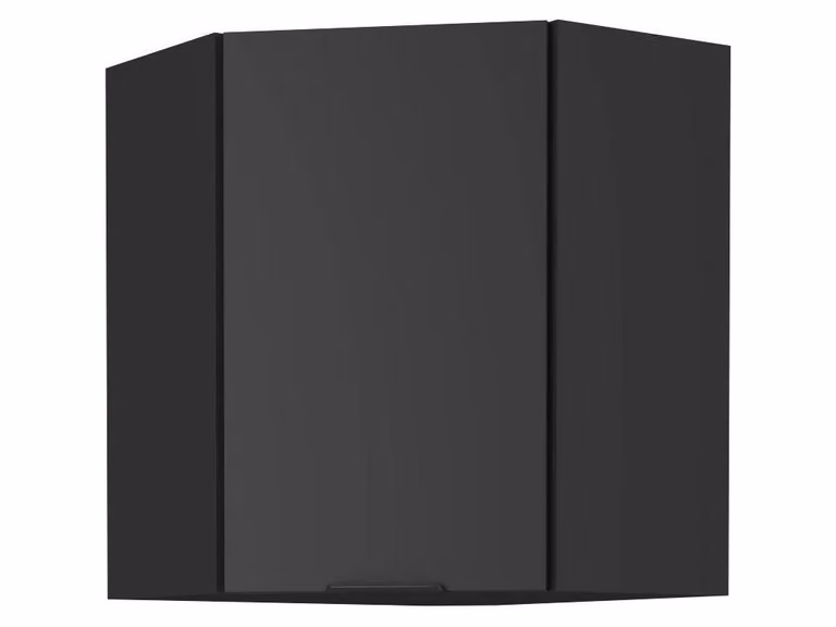 Mobile angolare superiore SAJU 1 - 60x60 cm, nero