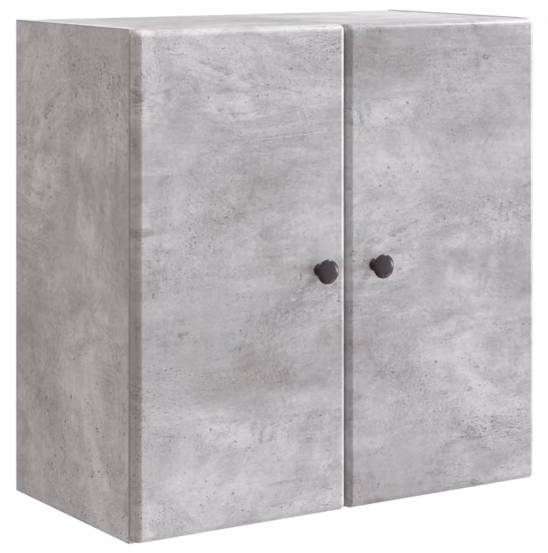 Armadio a muro in legno lavorato, colore grigio