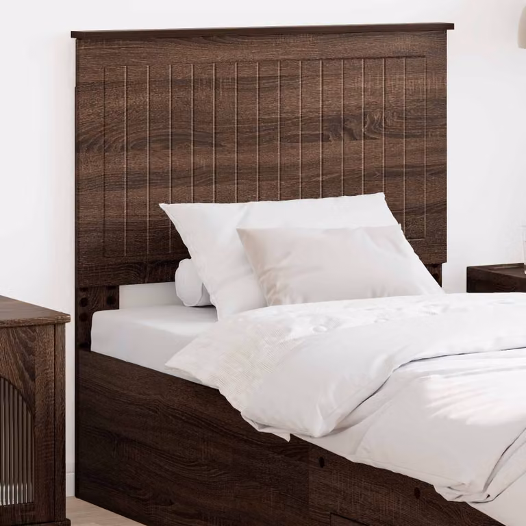 Testiera per letto moderna vidaXL in legno ingegnerizzato color rovere marrone