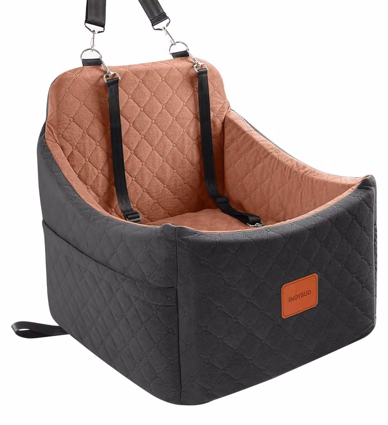 Seggiolino per auto per cani di piccola e media taglia, con imbottitura in memory foam
