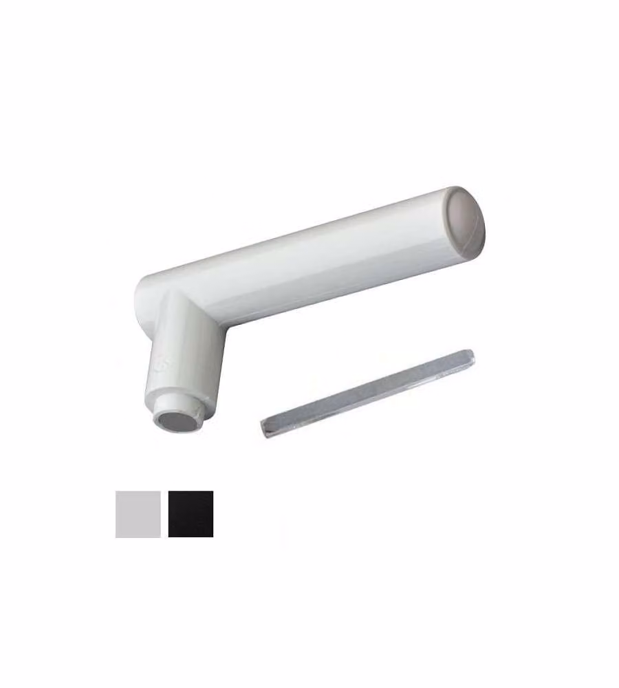 Ghidini Maniglia Minny Nylon Bianco Lucido Porte Interne - Quadro 8 mm