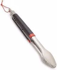 Pinza per barbecue Weber in acciaio inox, colore argento e nero