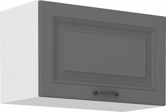 Armadietto per cappa aspirante SOPHIA - larghezza 60 cm, grigio / bianco