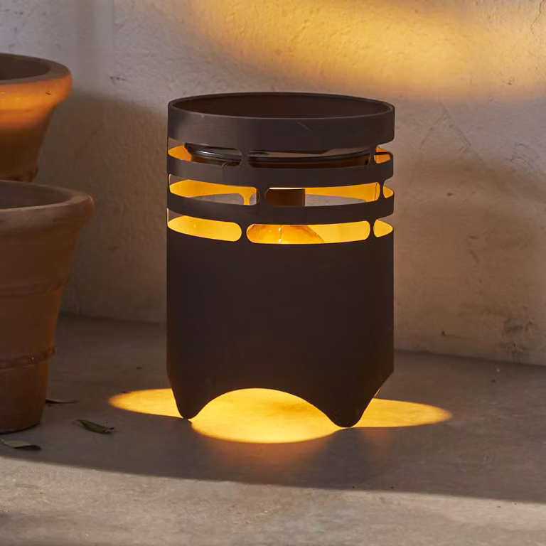 STAR TRADING Lampada solare Marron, Marrone / Ruggine, Metallo, Moderno, Lampada solare