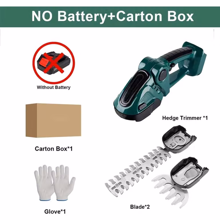 Tagliasiepi e tagliaerba a batteria 2-in-1 - Tagliasiepi elettrico e tagliaerba - 20.000 giri al minuto - Lame da 220 mm - Doppia lama - Richiede batteria da 18 V - Senza batteria e caricabatterie