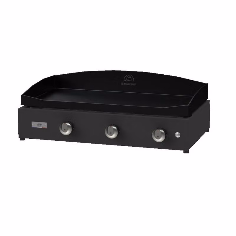 Plancha liscia Pure Nera a gas 375 Le Marquier