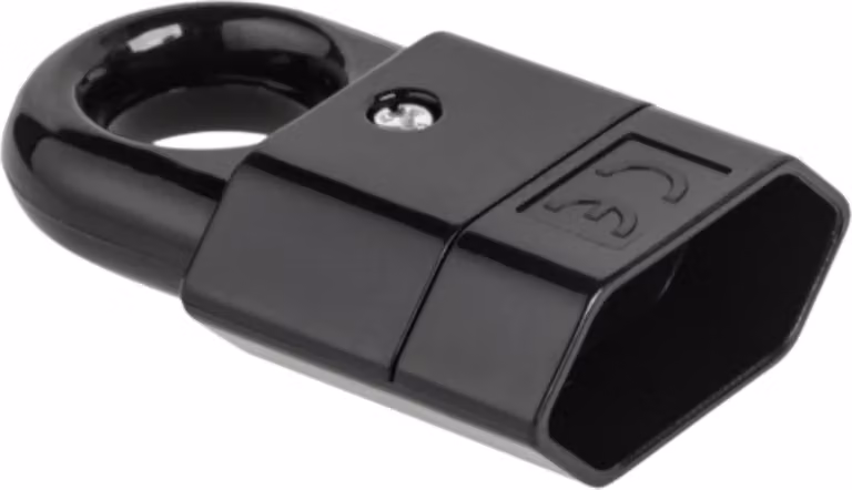 Prese portatile con supporto, tipo B/C, corrente nominale 2,5A, tensione 250V, colore nero, modello GP2C-2