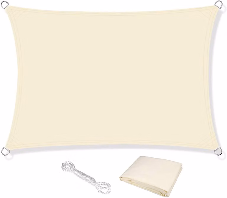Telo ombreggiante impermeabile, 2,5 m x 3 m, rettangolare, ideale come protezione solare per balconi, peso: 120 g/m²