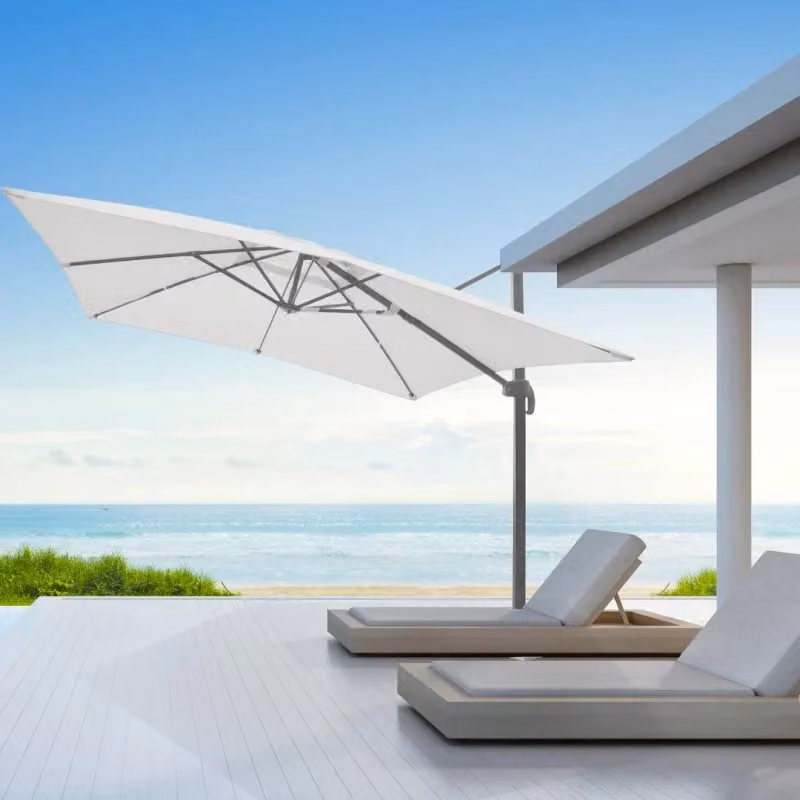 Ombrellone a braccio Top Eventi in alluminio bianco 3 x 4 m – 2