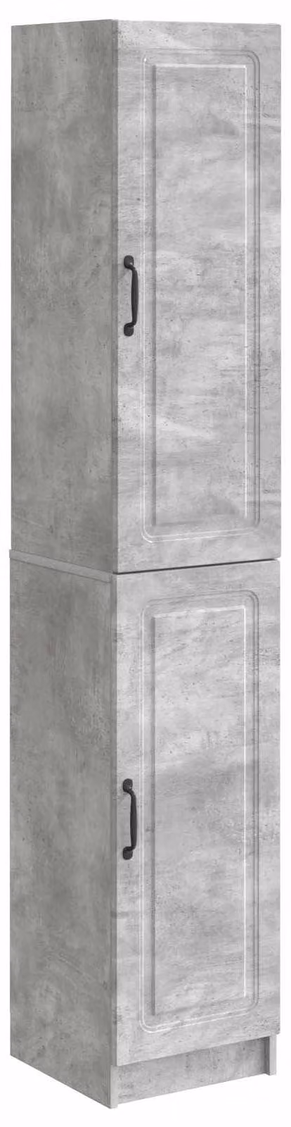 Set di armadi 2 pcs Grigio Cemento Legno ingegnerizzato
