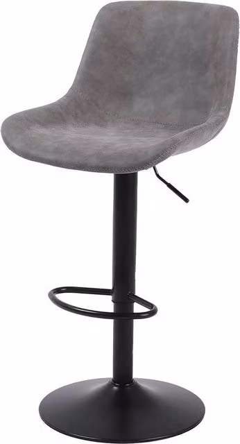 Sedia con schienale regolabile - moderna e regolabile - 1 pezzo - grigio - pelle in PU