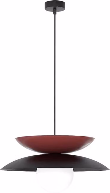 Lampada sospesa Japandi NAGOYA Emibig in metallo con lampadina G9, design minimalista a sfera – 1
