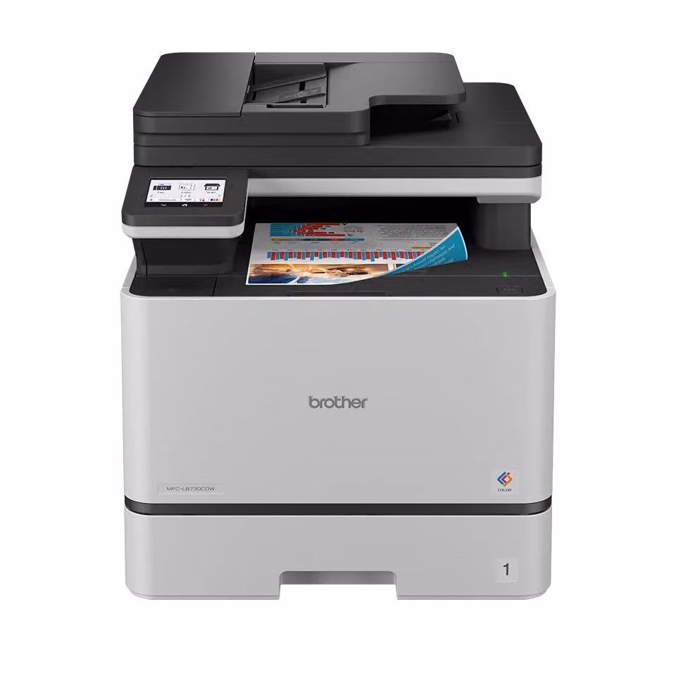 Stampante Laser Multifunzione a Colori Brother MFC-L8730CDW, Formato A4, con Funzioni di Stampa e Scansione, Connettività Ethernet e Wi-Fi, Bianca e Grigia – 2