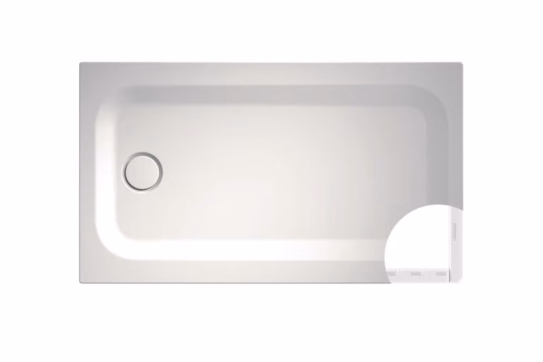 Receveur de douche rectangulaire BetteUltra avec support de baignoire minimum, 1300x700x35mm, 5784-430T1, 5784-430T1