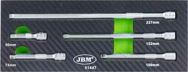 Jbm 1/4'' Set aste di prolunga con cavo normale Argento Argento Taglia unica