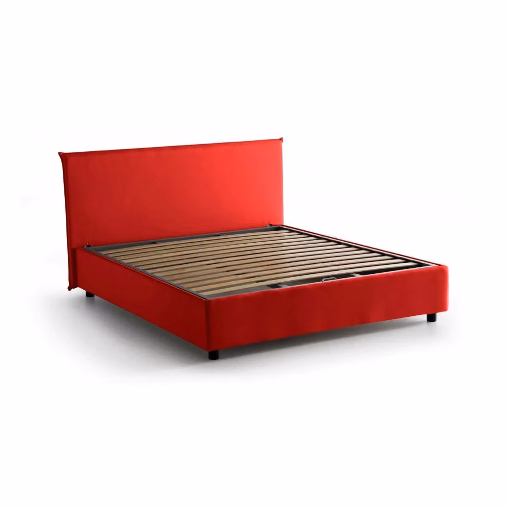 Letto Matrimoniale Arcan Talamo Italia Rosso con Contenitore a Sollevamento L/P/H: 160 x 200 cm – 2