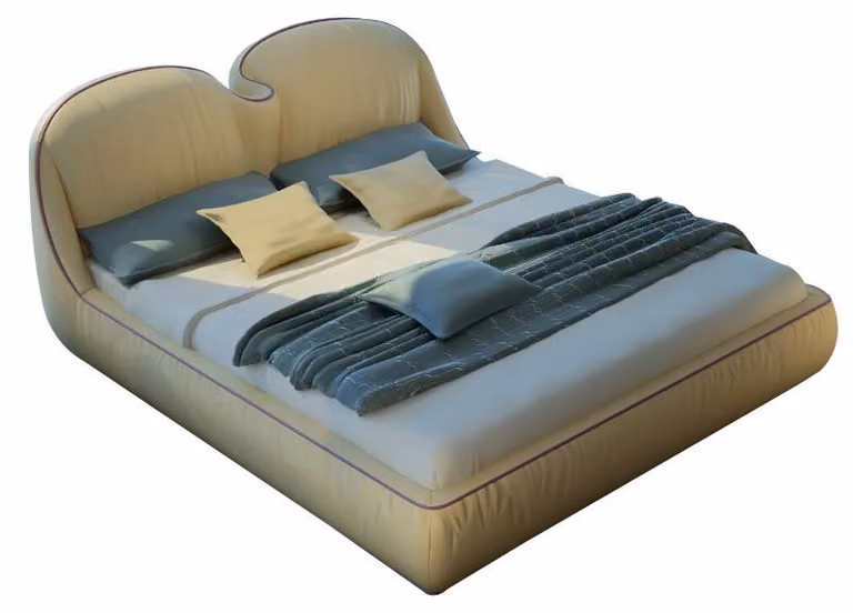 Design Betten Leder Bett Doppel Luxus Ehe Modernes Hotel Gestell Schlaf Zimmer