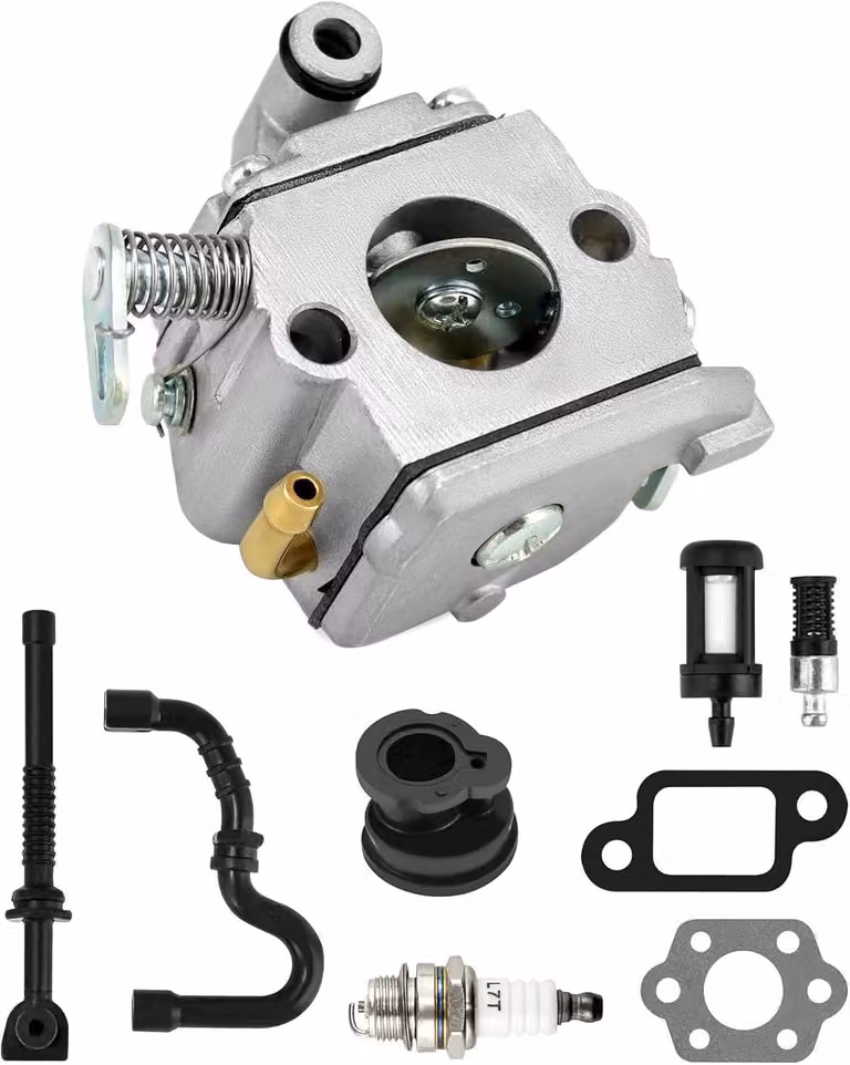 Kit carburatore in metallo, compatibile con i modelli MS170, MS180, 017, 018, 1 set, per motoseghe e tosaerba