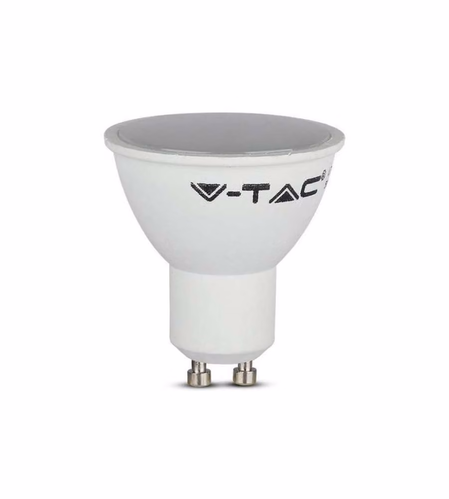 Faretto LED GU10 SMD 4.5W 110° Copertura Satinata 6400K