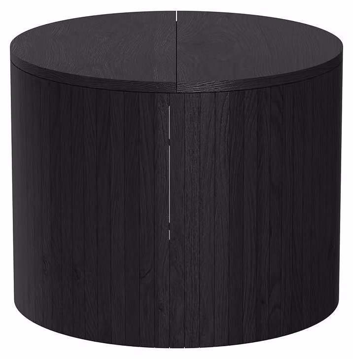 Tavolino Vicco Tavilo Quercia/nero 48 x 48 cm, Model 55192