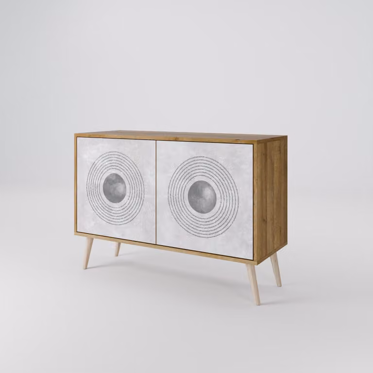 Cassettiera Spacerebels a 2 ante - credenza cassettiera - credenza alta - mobile guardaroba - soggiorno camera da letto - 57,5×111×42 (HxLxP)