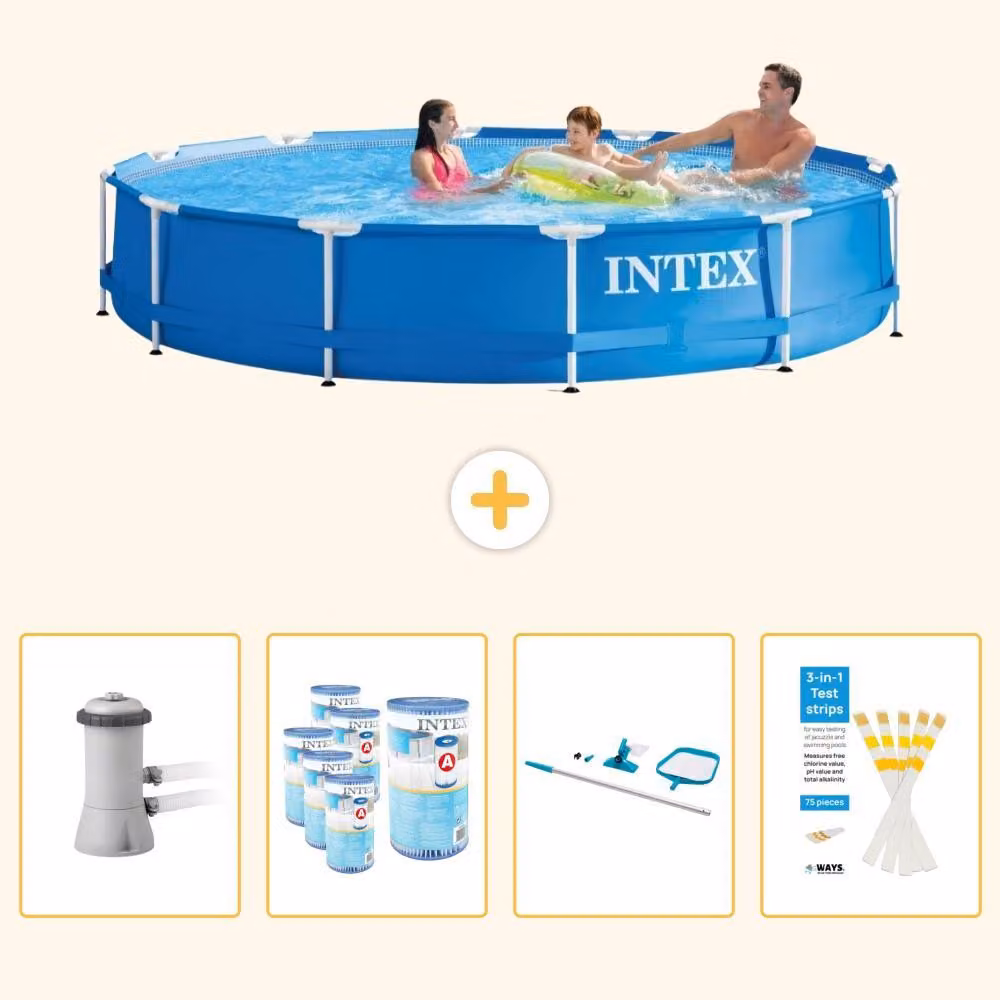 Piscina fuori terra a struttura - 366x76 cm - 5 pezzi - Modello SCB94