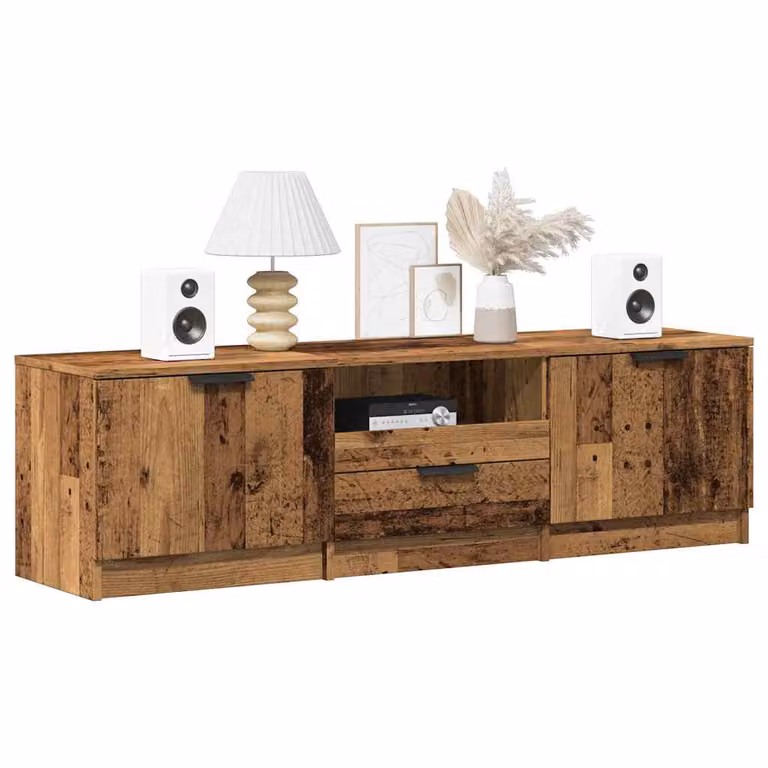 Mobile Porta TV Moderno vidaXL in Legno Vecchio Marrone, L 140 cm x P 35 cm x H 40 cm